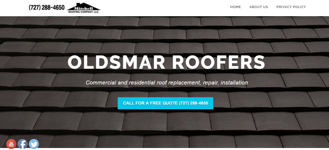 Oldsmar Roofing Web Design