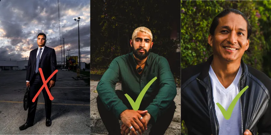 portraits tinder