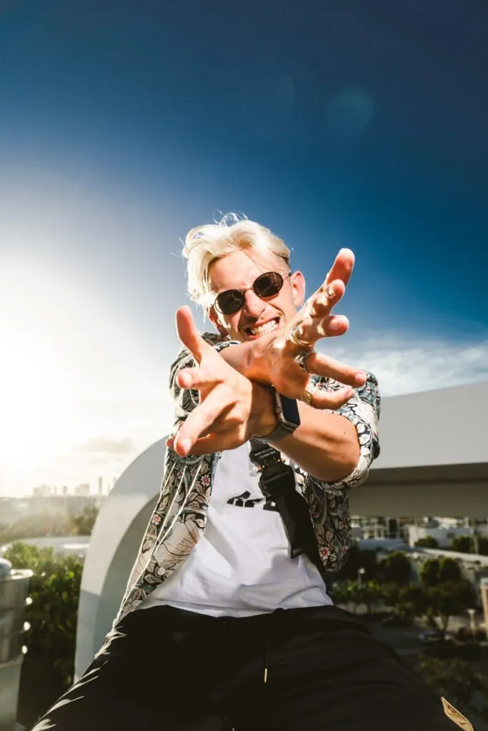 Miami fashion editorial portrait
