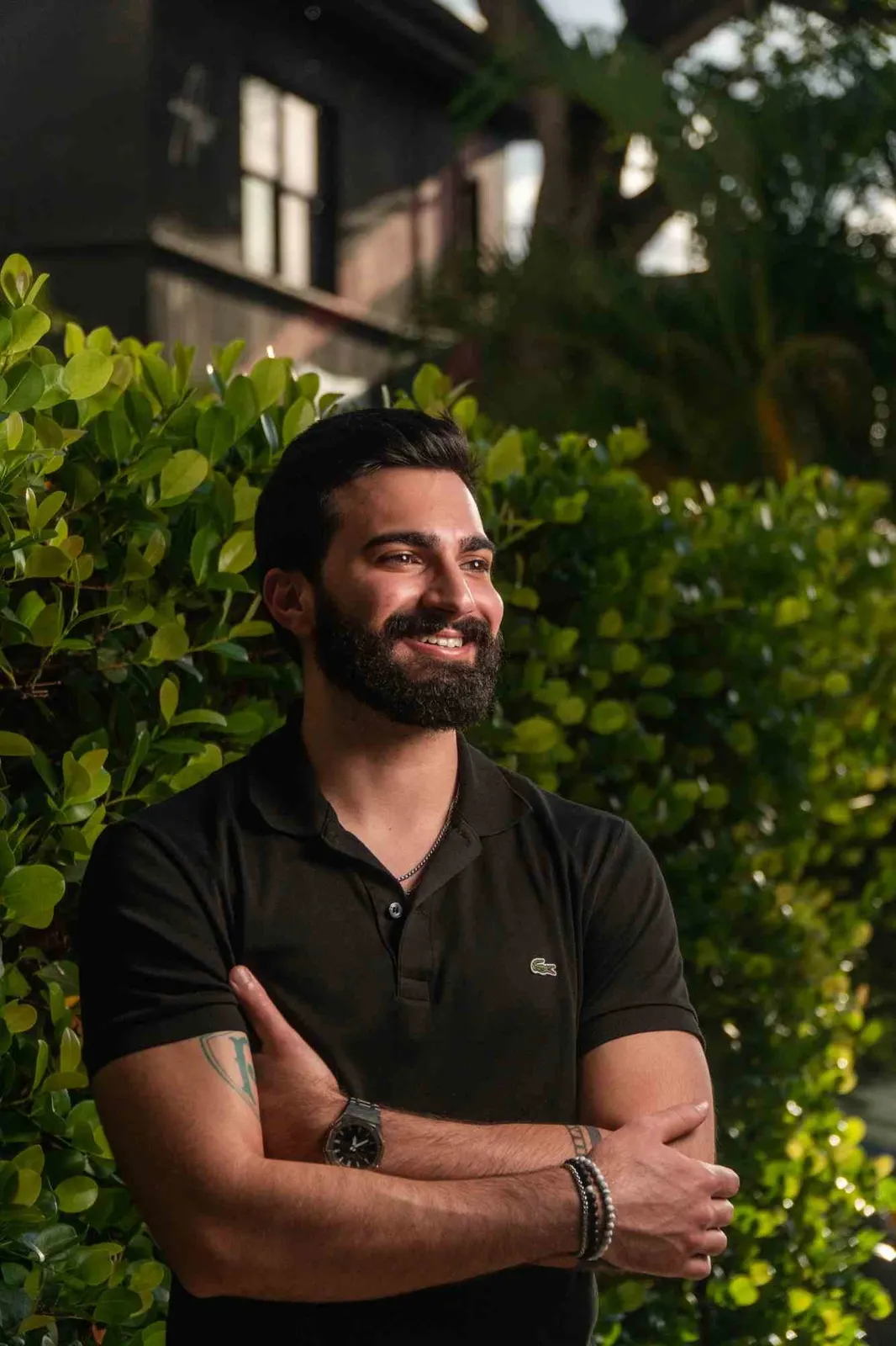 Natural profile portrait in Miami