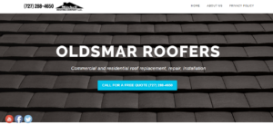 Oldsmar Roofing Web Design