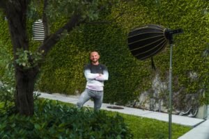 Behind the scenes portrait photography